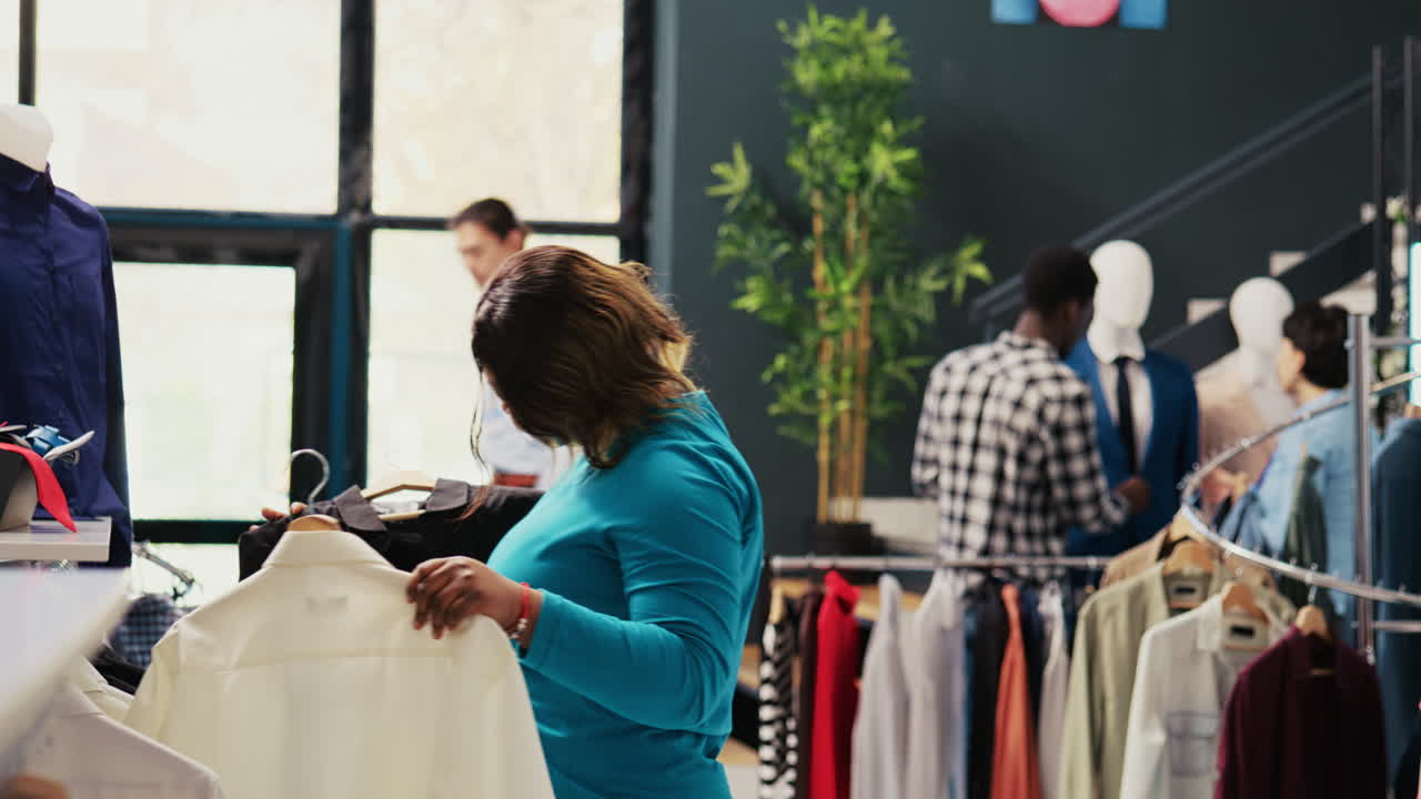 cliente mirando la nueva colección