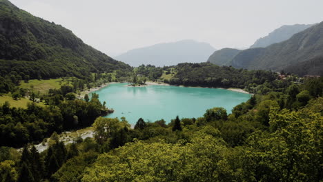 mountain lake in the alps