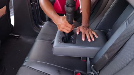 car interior vacuuming and cleaning