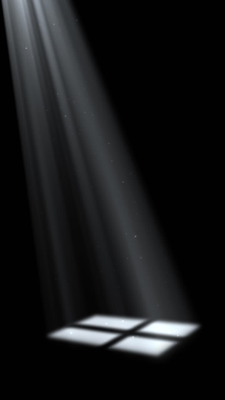 Vertical clean white volumetric light beams with subtle dust. Professional and minimalist background for corporate stories, modern product showcases, and mobile layouts