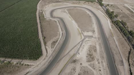 Entrada-Recta-Y-La-Chicane-En-El-Hipódromo-De-Almería-En-España