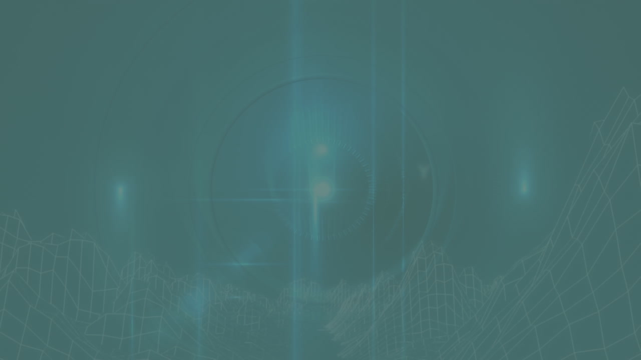 초록색 배경에 움직이는 모양의 애니메이션