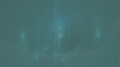 animación de formas en movimiento sobre fondo verde