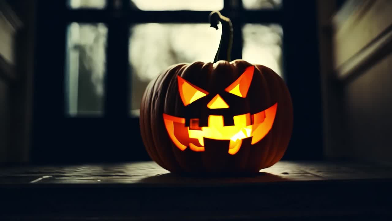 Zucche intagliate spettrali per Halloween