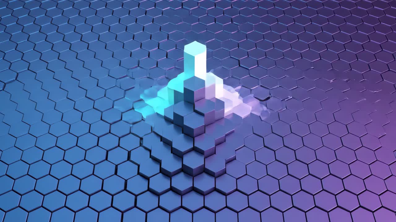 fondo hexagonal abstracto