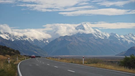 Mount-Cook-Im-Spätsommer-Auf-Der-Südinsel-Von-Neuseeland