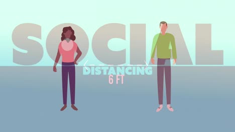 Social-distancing-text-against-man-and-woman-icon-maintaining-6-feet-distance