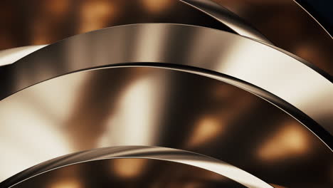 metallic curve geometry background, 3d rendering.