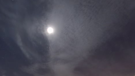 bright moon light ray n lens flare effect in starry star night sky