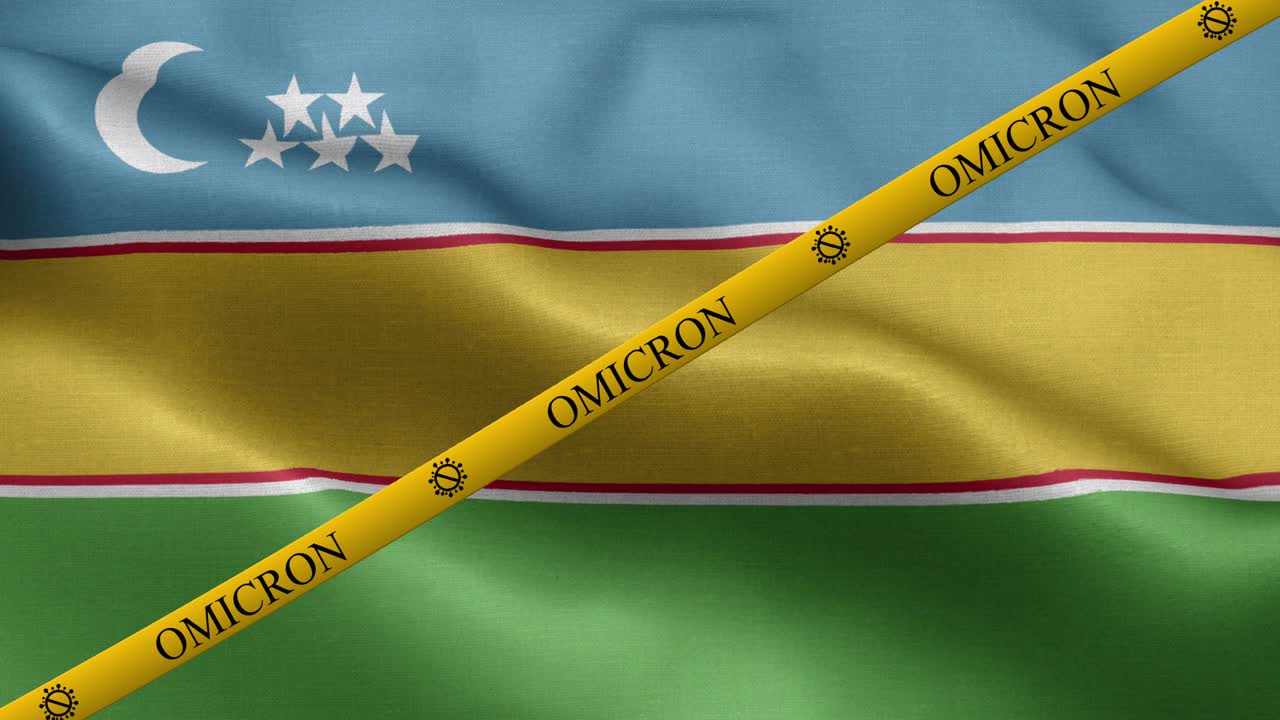 오미크론 변종과 xxx 발의 금지 줄무 - 카라칼파크스탄의 발