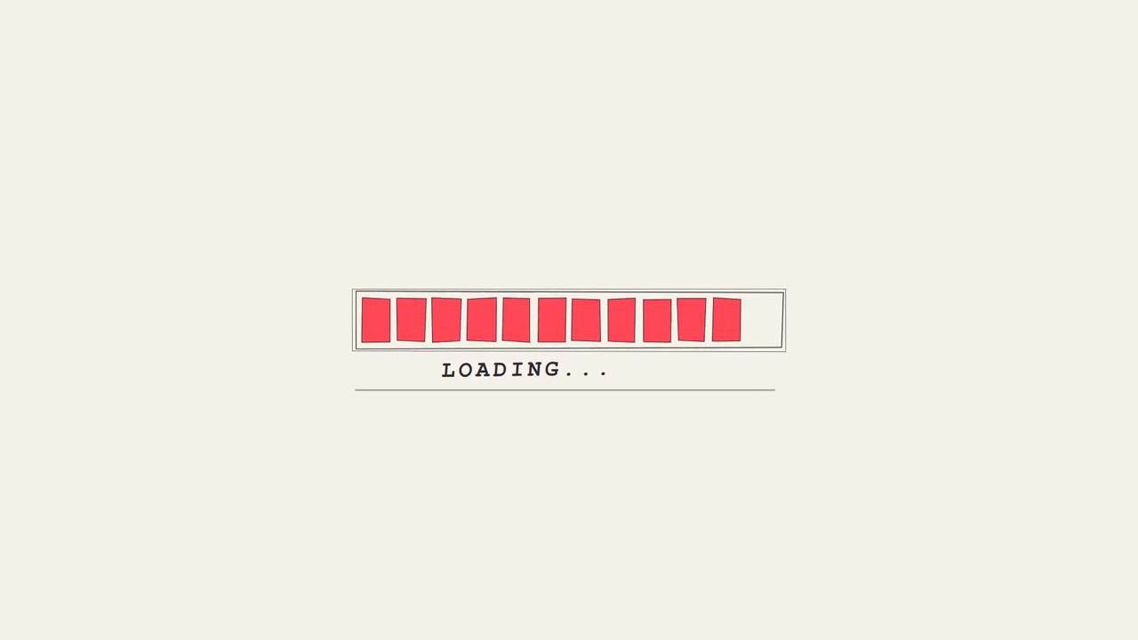 Digital Loading Bar Progressing on a Minimalist Background