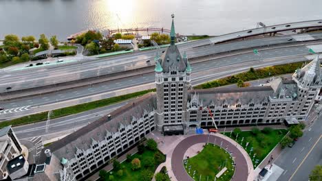 aerial suny albany administration building