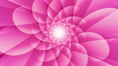 fondo de bucle esférico abstracto floral rosado