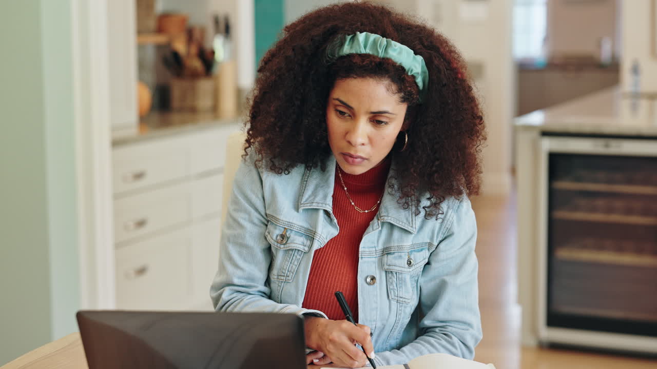 Woman working from home