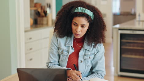 woman working from home