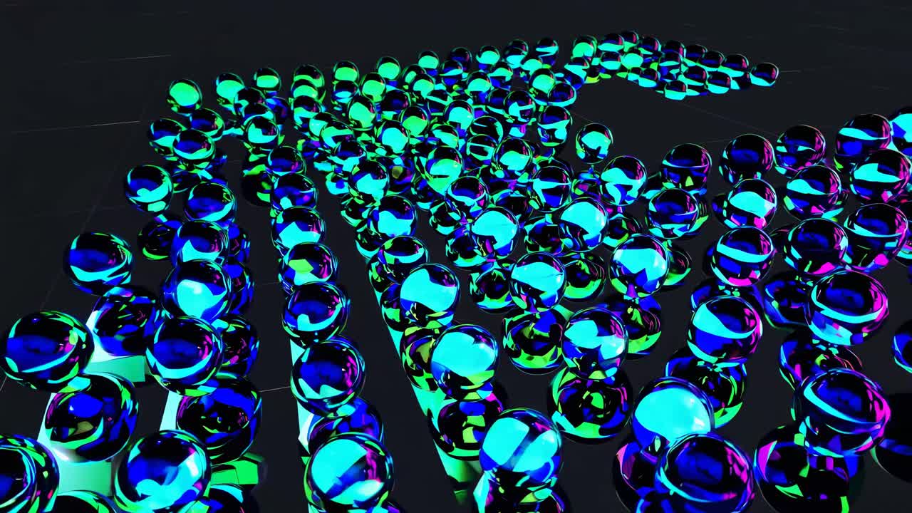 esferas abstractas y coloridas