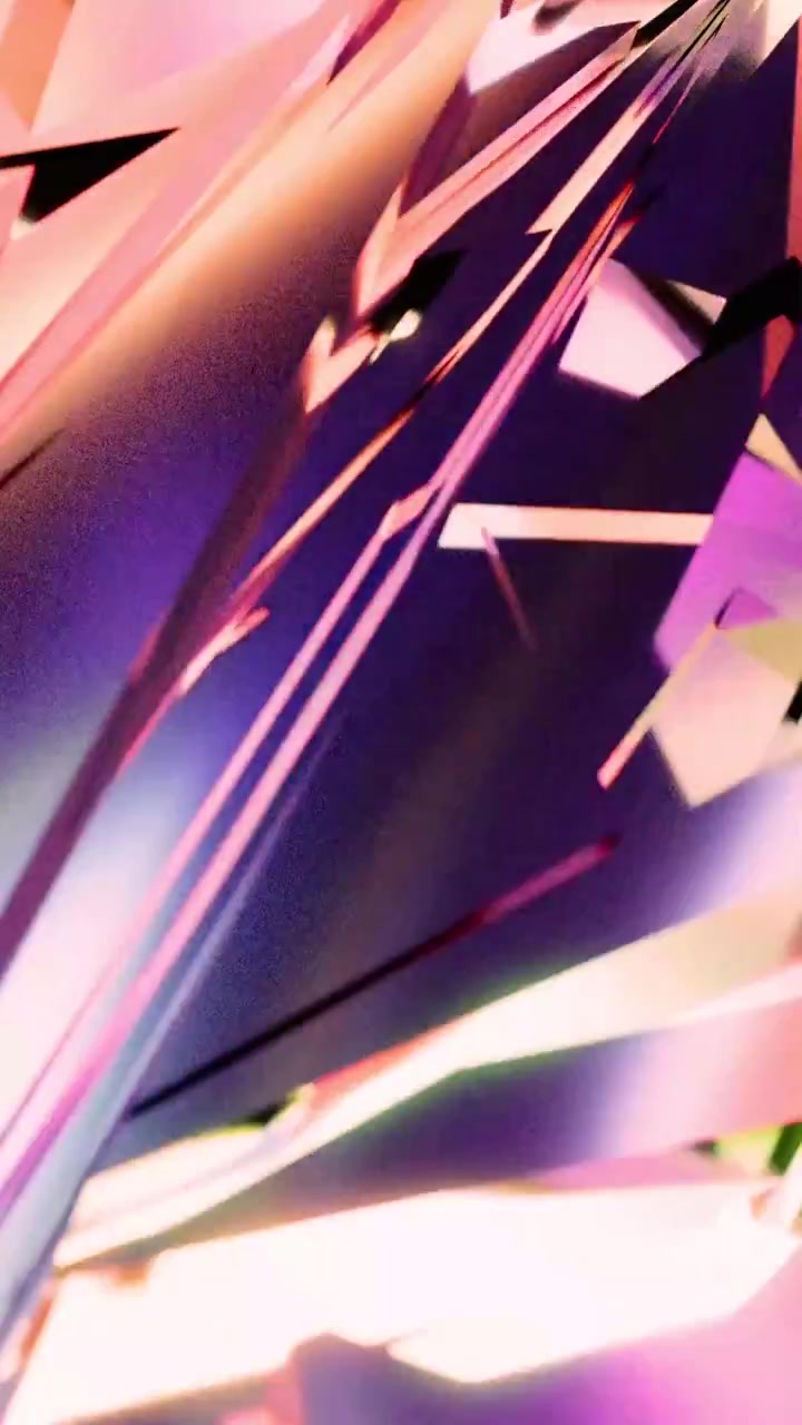 Dynamické abstraktní pozadí s měnícími se růžovými a fialovými geometrickými tvary