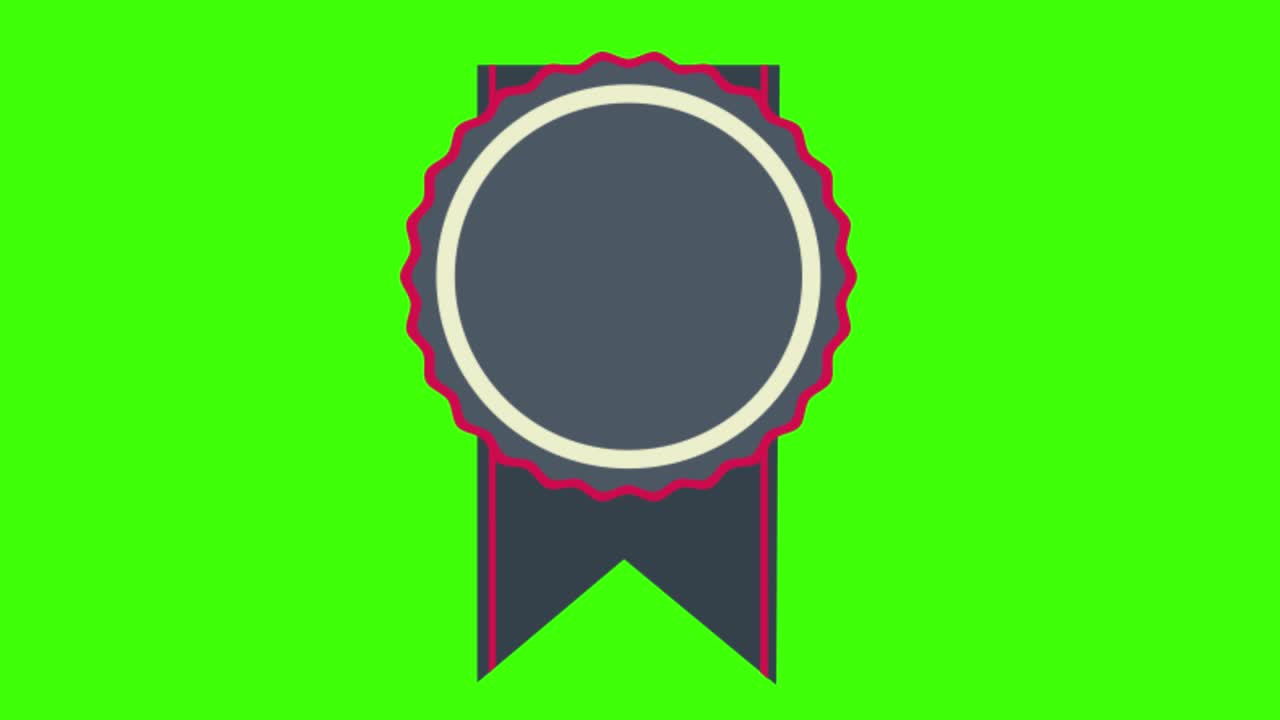 4k 녹색 화면에 빈 메모의 스티커 아이콘