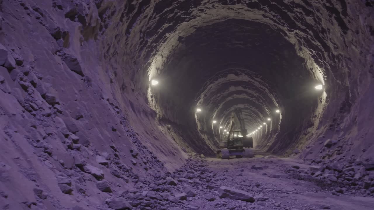 Tunnel Excavation with Heavy Machinery