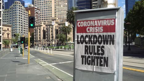 empty city street during covid-19 lockdown: lockdown rules tighten