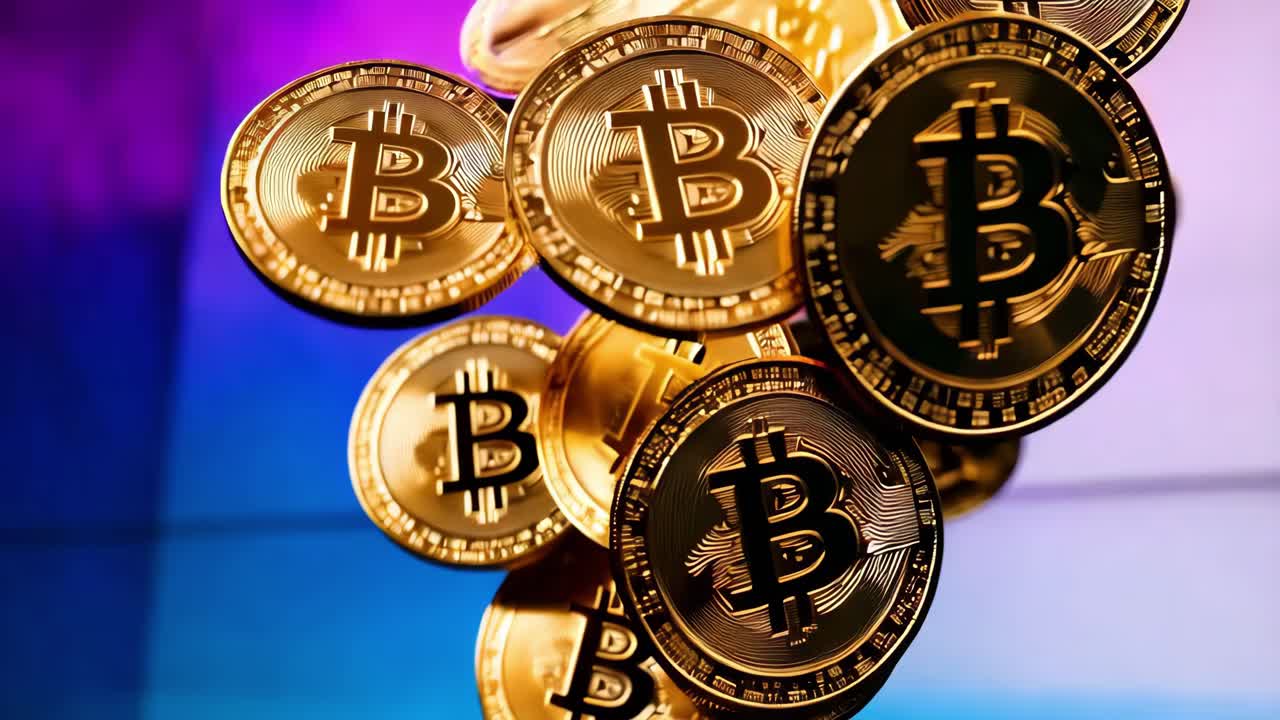 las monedas de bitcoin caen