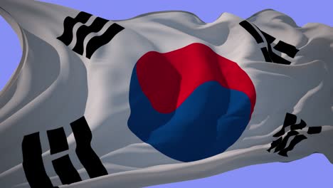 la bandera de corea del sur es el alpha loop 4k.