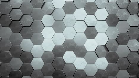 fondo hexagonal plateado abstracto