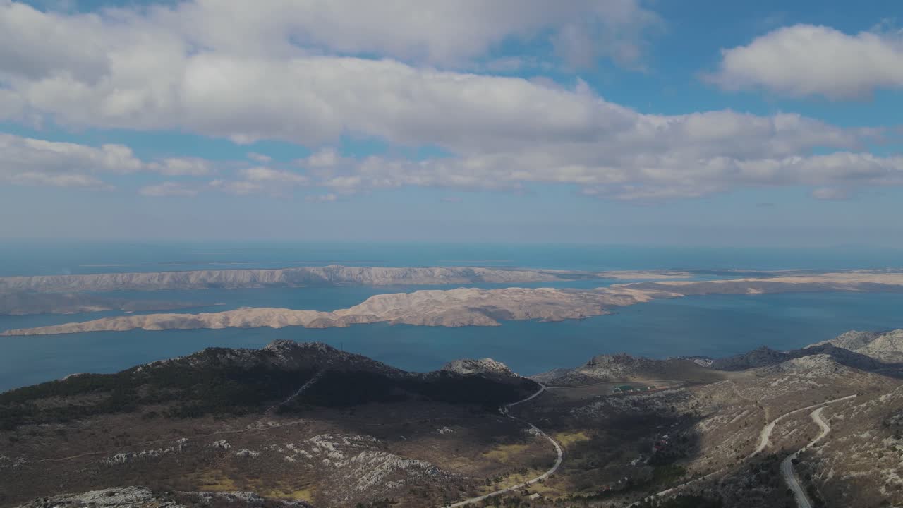 paisaje en novalja, isla de pag, croacia