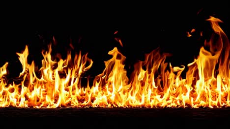 a close up of a fire flame on a black background