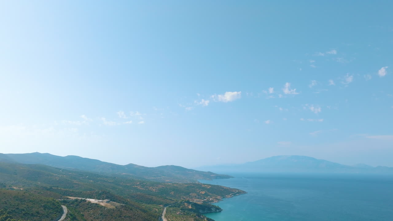 해안 산악 풍경