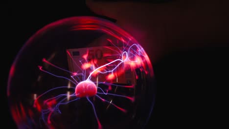 the look of the energy inside the plasma ball in estonia