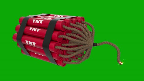 tnt bomb cartoon toon fuse burning lit dynamite sparks tnt explosive loop 4k