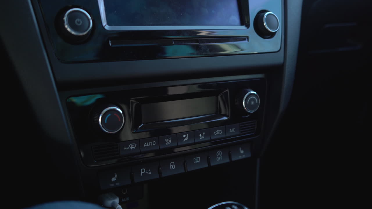 el aire acondicionado está encendido, disparo de detalles en tiempo real