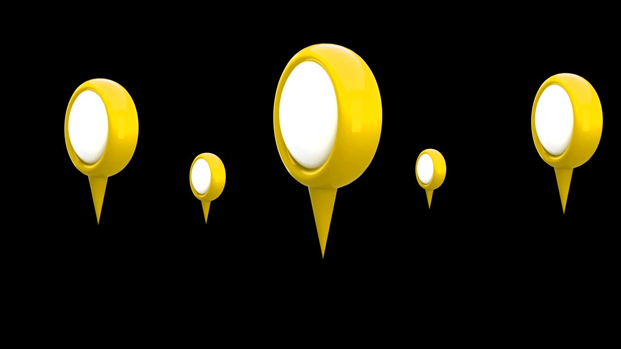 iconos de pines del mapa 4k