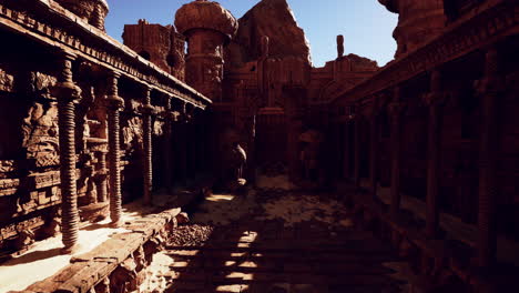 antiguas ruinas en el desierto