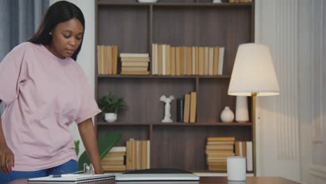 woman working from home