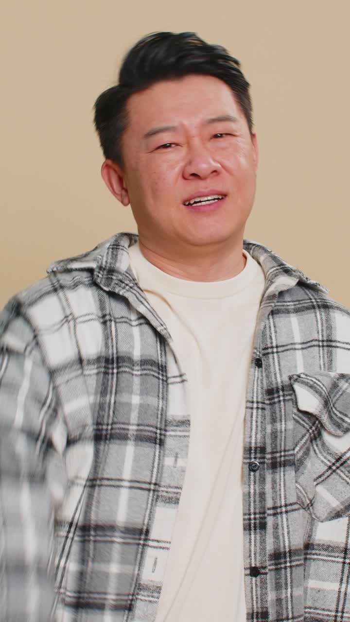 Sad mature man loses becoming surprised by lottery results bad fortune loss unlucky fortune news