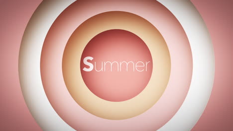 &quot;summer&quot; 3d motion graphic