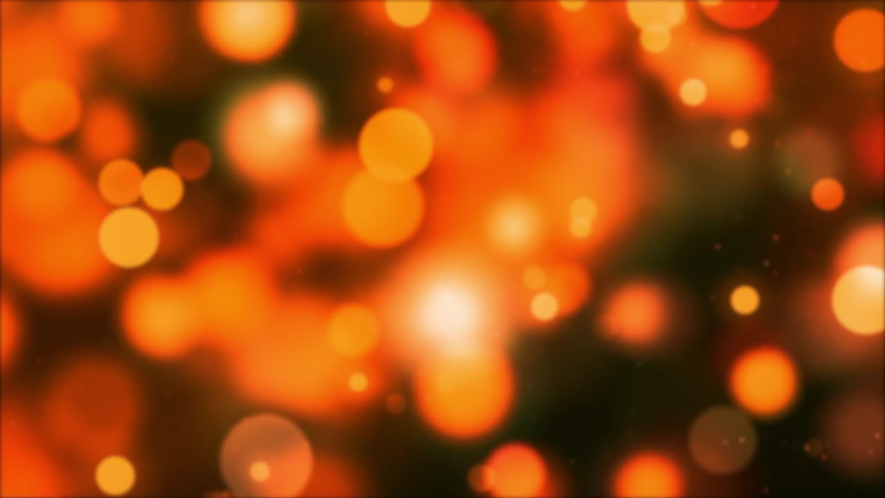 fondo abstracto, luces desenfocadas de color naranja