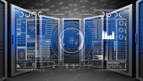 animation of computer servers