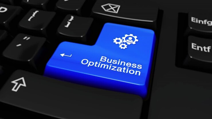 Business Optimization Keyboard Button