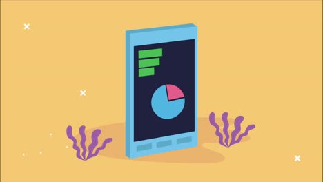 dispositivo de teléfono inteligente con tecnología de comercio electrónico de estadísticas
