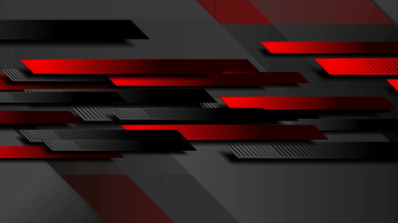 fondo de movimiento mínimo geométrico de alta tecnología abstracto negro y rojo