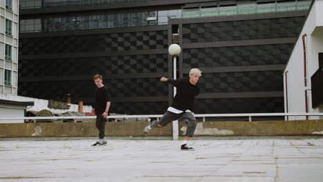 people doing parkour