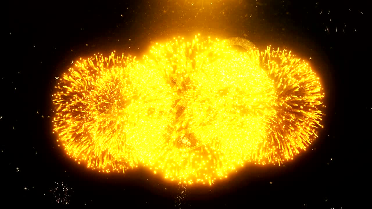 Happy Diwali Dipawali Text Greeting, Wishes with Golden Shining Glitter Star Dust Sparks Blinking Particles Fireworks display on Black Night Background. celebration, greeting card, invitation card. 25