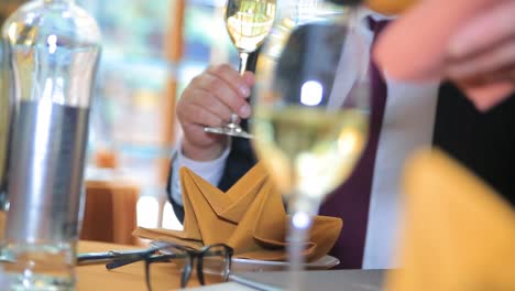 champagne being poured into a glass