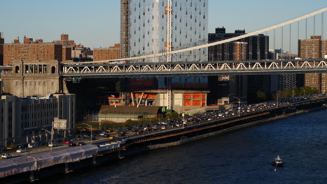 交通量の多いニューヨーク市の橋と高速道路