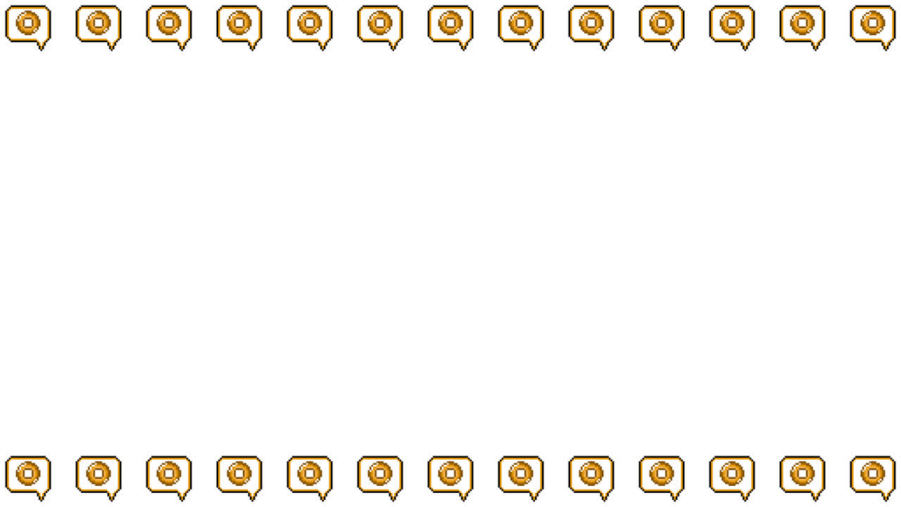 Pixel Art Speech bubble icon Circle mark Frame Animated Overlay 1080p Transparent 30 fps (8).mov