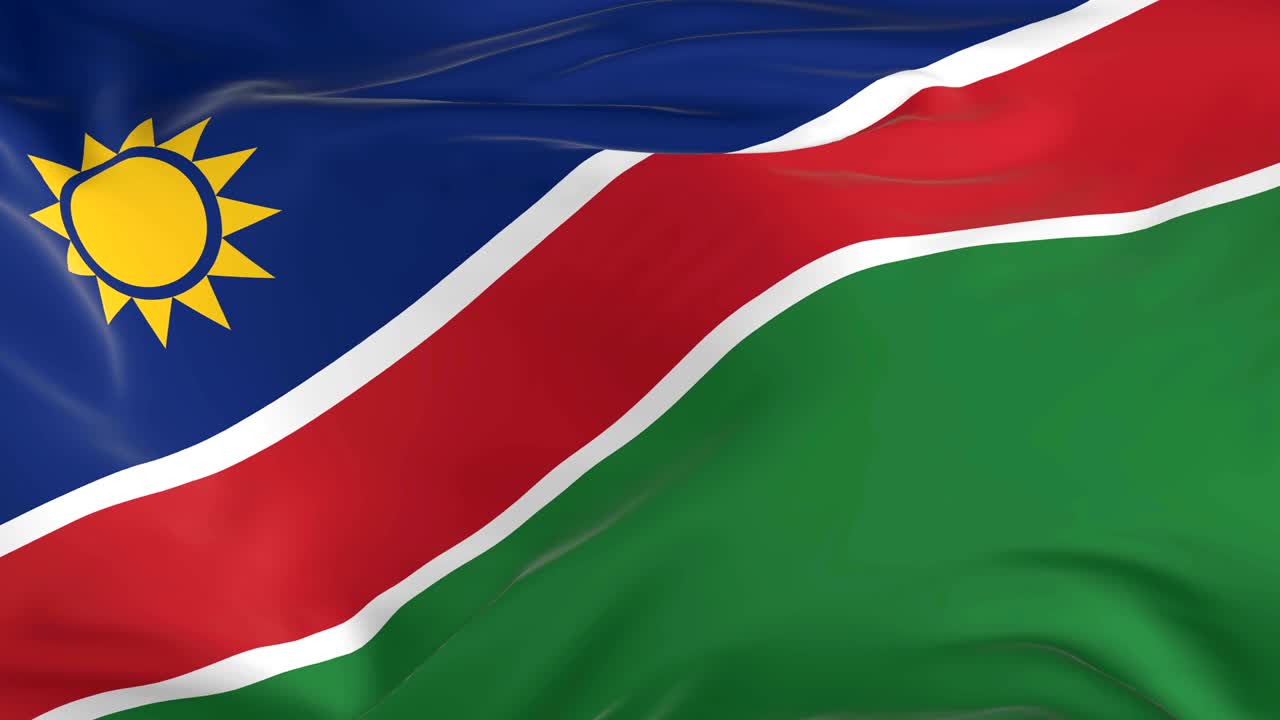 배경으로 루프 발을 흔들고 나미비아