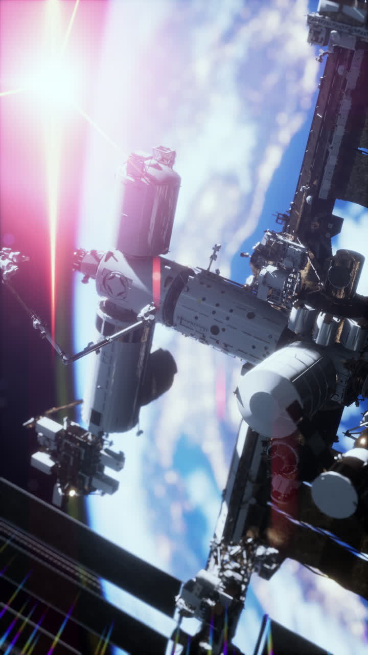 международная космическая станция на орбите земли